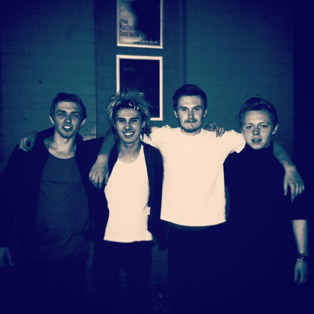 The Colliers backstage
